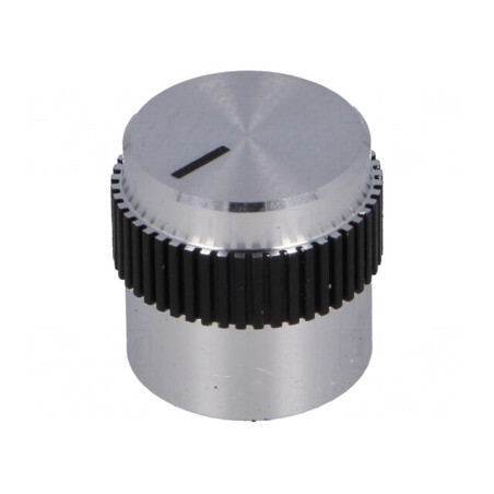 Buton Rotativ cu Indicator Aluminiu 6mm 15x15mm | Electronic-mag.ro | Componente Electronice