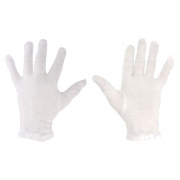Mănuşi ESD Protecţie Bumbac Alb M | Electronic-mag.ro | Componente Electronice