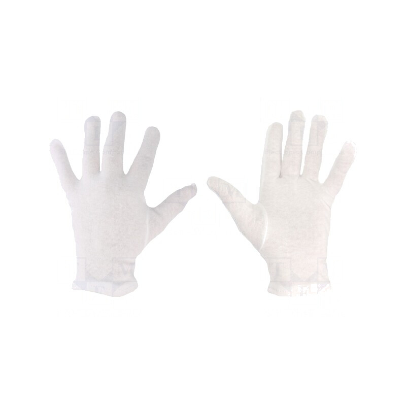 Mănuşi ESD Protecţie Bumbac Alb M | Electronic-mag.ro | Componente Electronice