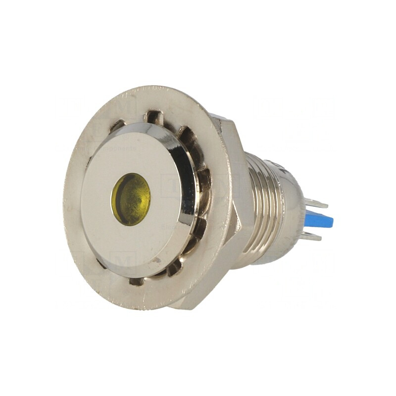 Lampă LED Galbenă 12VDC Ø12mm IP67 | Electronic-mag.ro | Componente Electronice