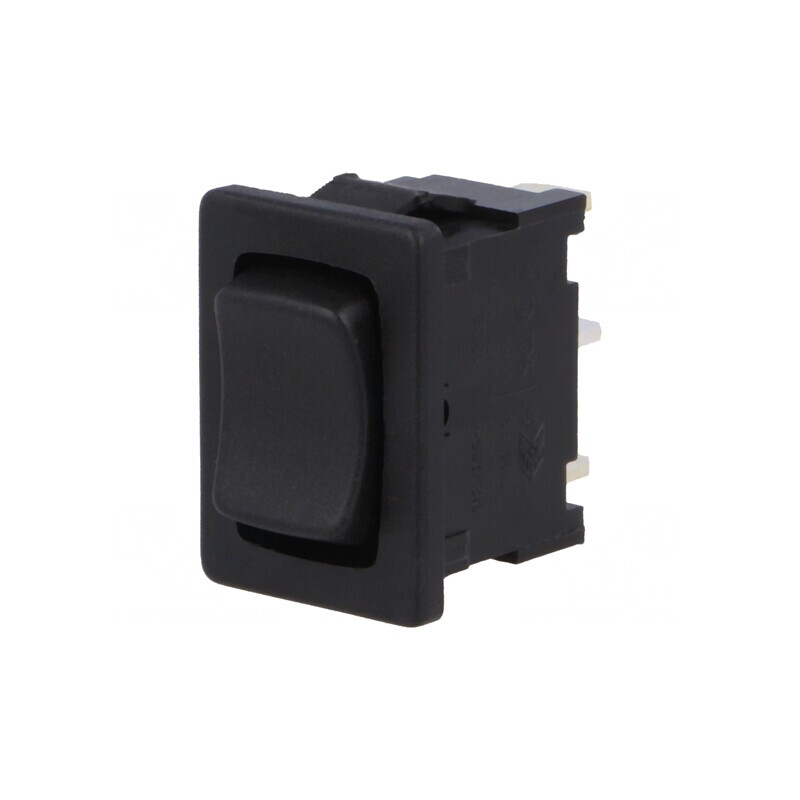 Rocker Switch SP3T ON-OFF-ON 6A 250V Black IP40 | Electronic-mag.ro | Componente Electronice
