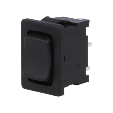 Rocker Switch SP3T ON-OFF-ON 6A 250V Black IP40 | Electronic-mag.ro | Componente Electronice