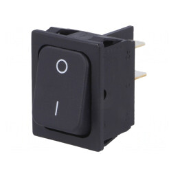 Comutator Rocker DPST Negru 20A 250V IP40 | Electronic-mag.ro | Componente Electronice