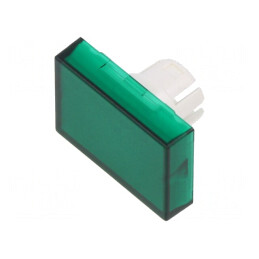 Lentilă Buton 22mm Transparent Verde Plastic | Electronic-mag.ro | Componente Electronice