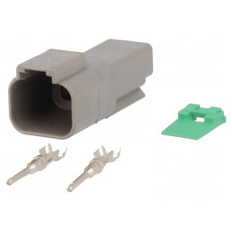 Conector cablu-cablu DT mufă tată 2 pini crimpat | Electronic-mag.ro | Componente Electronice