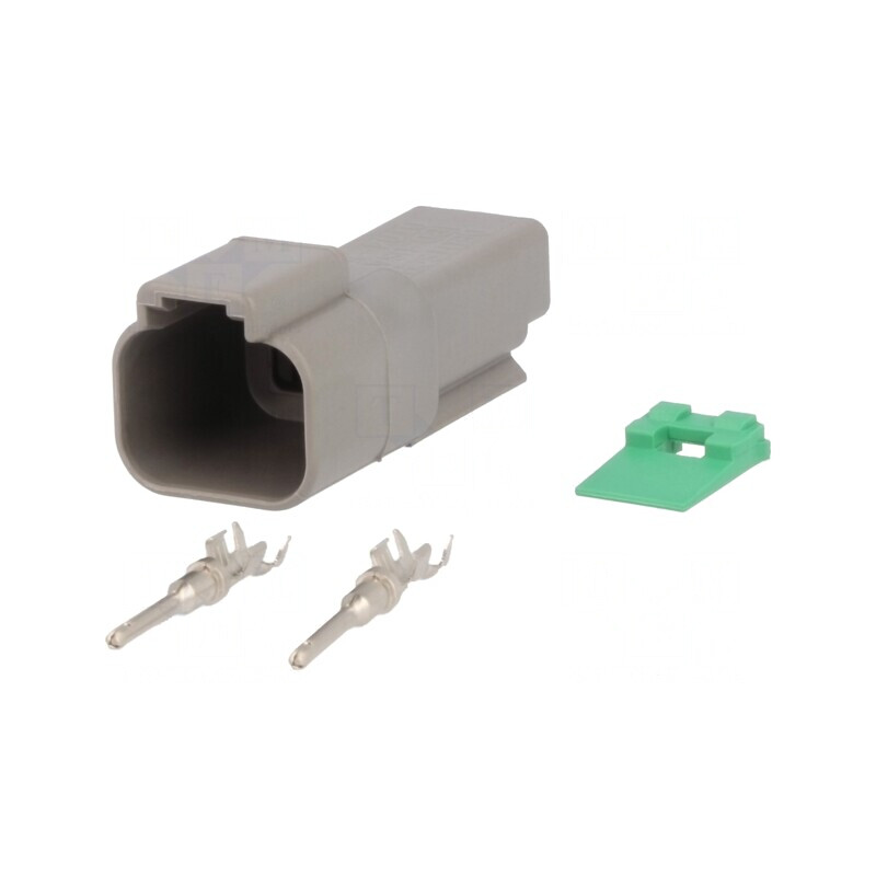 Conector cablu-cablu DT mufă tată 2 pini crimpat | Electronic-mag.ro | Componente Electronice