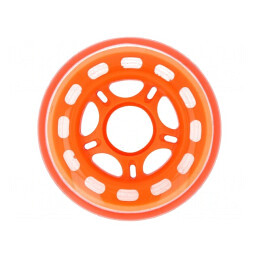 Ax portocalie cu împingere Ø75mm, diametru 22mm | Electronic-mag.ro | Componente Electronice