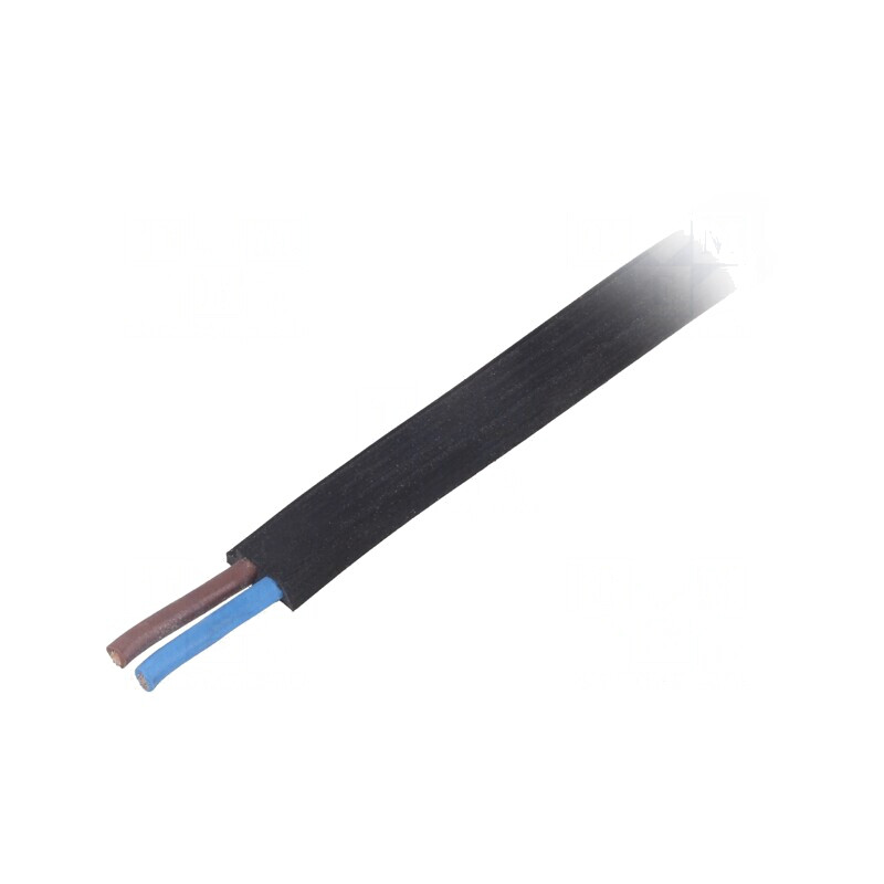 Cablu Electric 2x1,5mm2 Gumă Negru 300V | Electronic-mag.ro | Componente Electronice