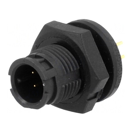 Conector Circular EN2 Soclu THT Montare Panou | Electronic-mag.ro | Componente Electronice