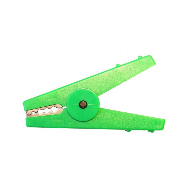 Bornă crocodil verde 30A 16mm | Electronic-mag.ro | Componente Electronice