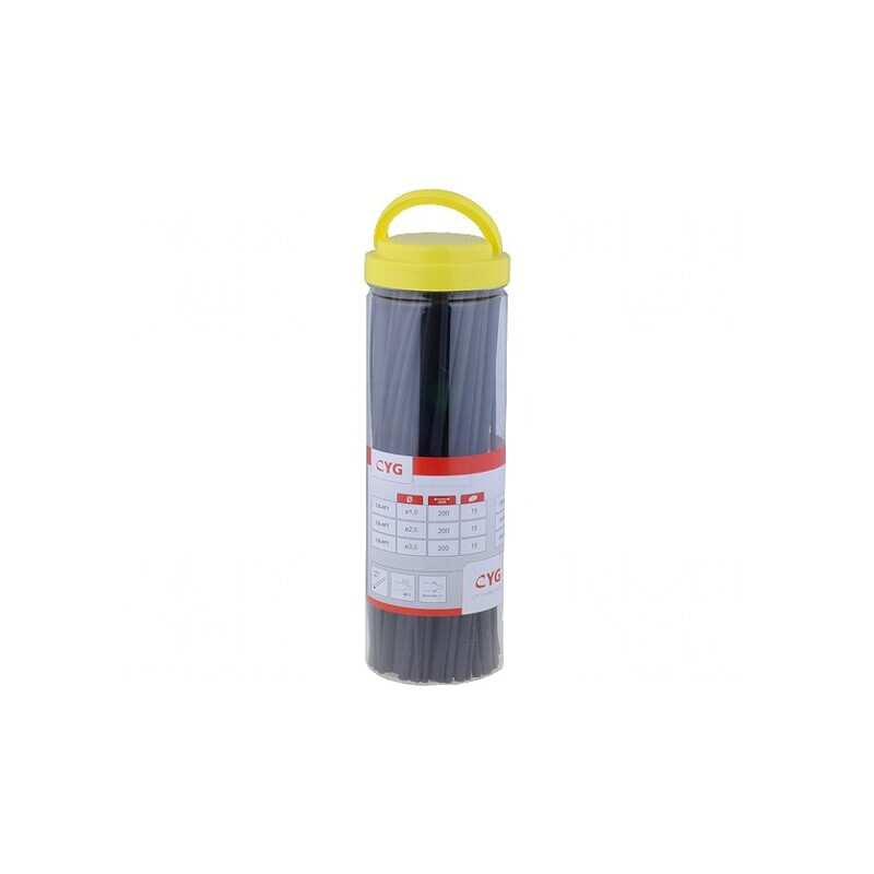 Set Mansoane Termocontractabile 200mm Negru 80 Bucăți | Electronic-mag.ro | Componente Electronice