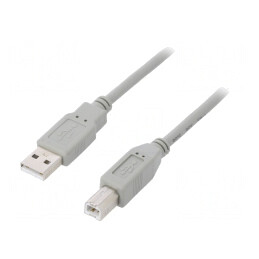 Cablu USB 2.0 A-B 5m Gri | Electronic-mag.ro | Componente Electronice