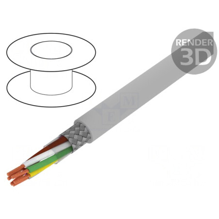 Cablu Ecranat 3x2x0,34mm2 Cupru Cositorit | Electronic-mag.ro | Componente Electronice