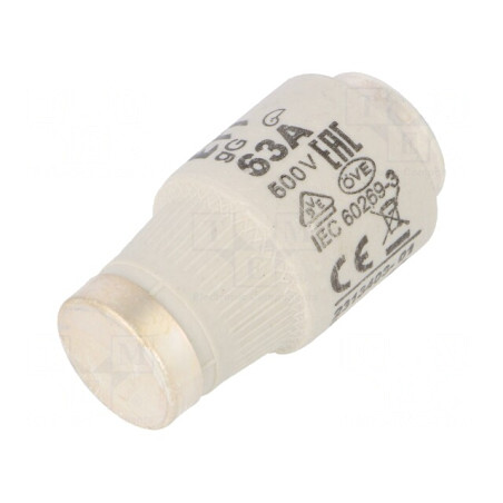 Siguranță Ceramică gG 63A 500V DIII | Electronic-mag.ro | Componente Electronice