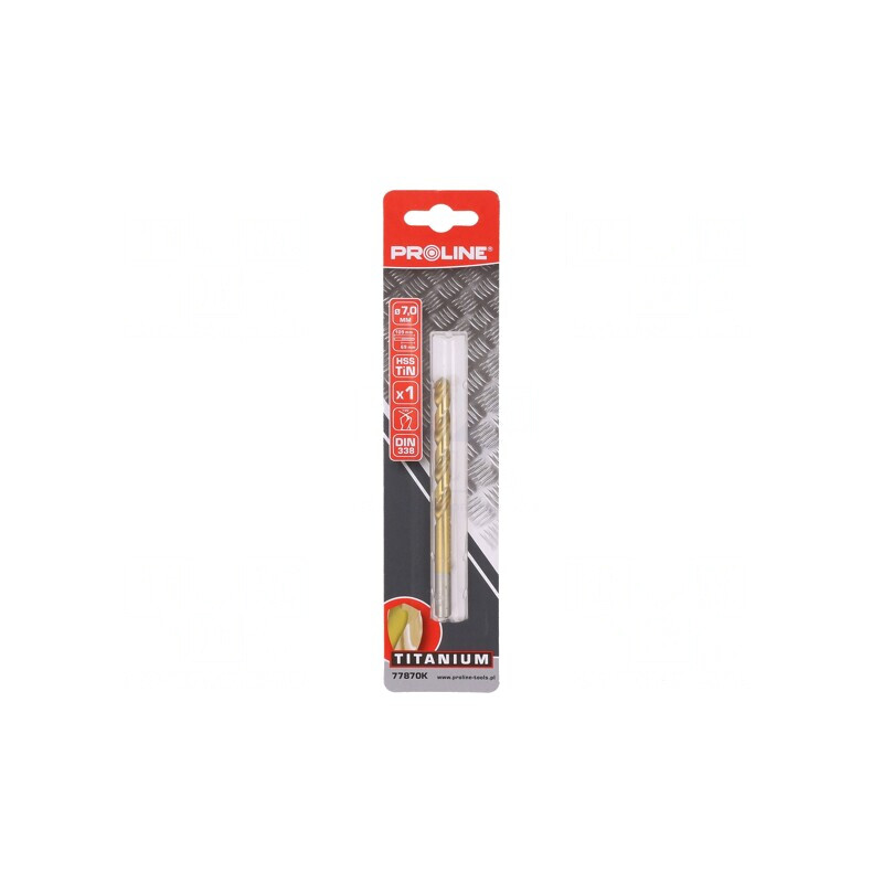 Drill Bit for Metal 7mm HSS TIN Coated | Electronic-mag.ro | Componente Electronice