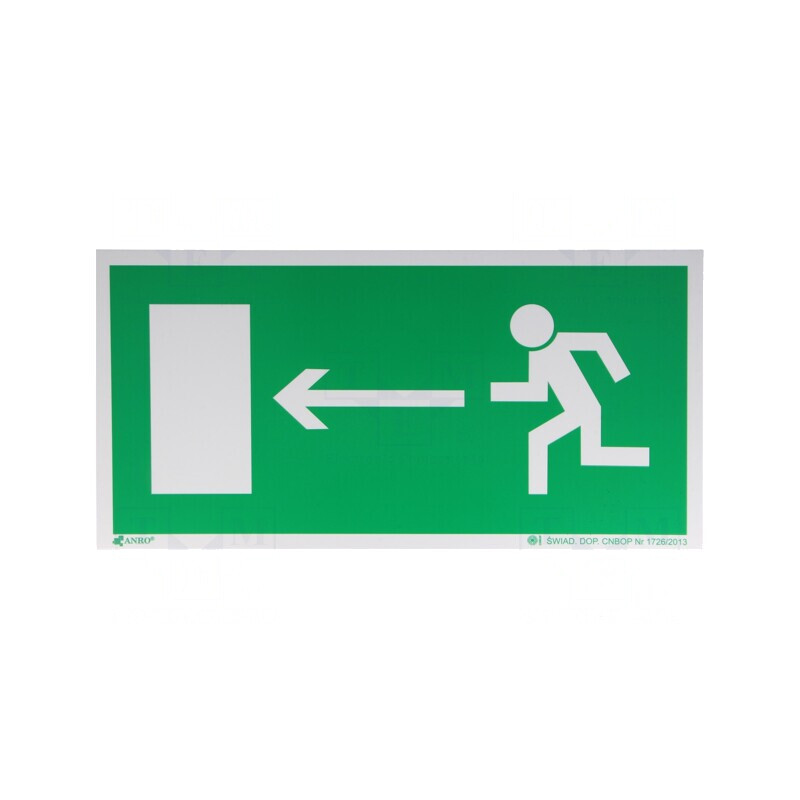 Indicator de Evacuare 150x300mm | Electronic-mag.ro | Componente Electronice Indicator de Evacuare 150x300mm | Electronic-mag.ro | Componente Electronice
