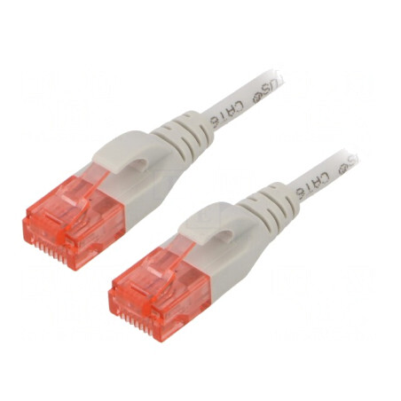 Cablu Patch UTP Cat6 Gri 2.5m | Electronic-mag.ro | Componente Electronice