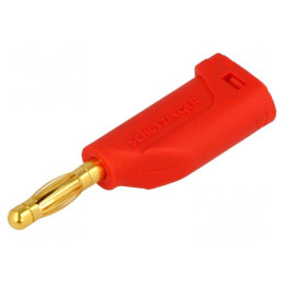 Mufă Banană 4mm Roșie 16A 70VDC | Electronic-mag.ro | Componente Electronice