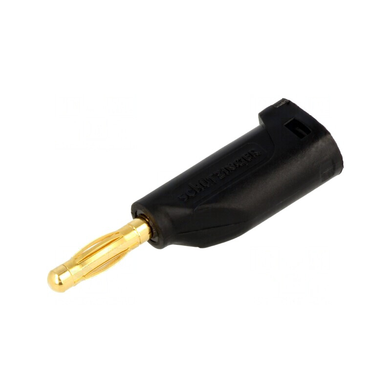 Mufă Banană 4mm 16A Neagră pentru Cablu 4mm | Electronic-mag.ro | Componente Electronice