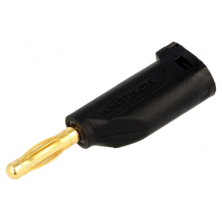 Mufă Banană 4mm 16A Neagră pentru Cablu 4mm | Electronic-mag.ro | Componente Electronice