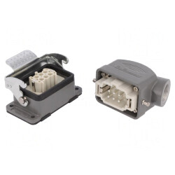 Conector HDC Tată Mamă S-E PIN 6 6 PE 6B Metal | Electronic-mag.ro | Componente Electronice