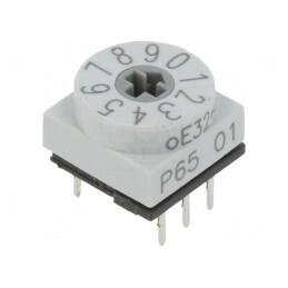 Întrerupător codificare DEC/BCD 10 poziții THT 80mΩ | Electronic-mag.ro | Componente Electronice