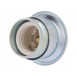 Dulie E27 cu flanșă 38mm din oțel | Electronic-mag.ro | Componente Electronice
