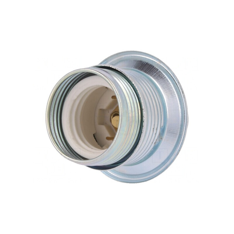Dulie E27 cu flanșă 38mm din oțel | Electronic-mag.ro | Componente Electronice
