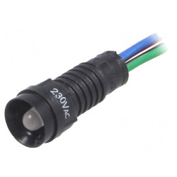 Lampă LED de Control RGB 230V Ø11mm | Electronic-mag.ro | Componente Electronice