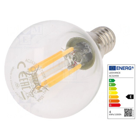 Lampă LED E14 4W Alb Cald 470lm 2700K | Electronic-mag.ro | Componente Electronice