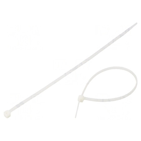 Colier de strângere poliamidă 200mm x 3,6mm naturală | Electronic-mag.ro | Componente Electronice