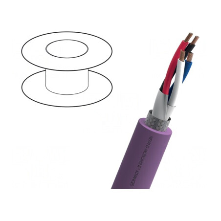 Cablu DeviceNet Drop 1x2x0,22mm2 și 1x2x0,34mm2 Cu Litat | Electronic-mag.ro | Componente Electronice