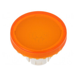 Lentilă Buton 22mm Portocalie Transparentă Plastic | Electronic-mag.ro | Componente Electronice