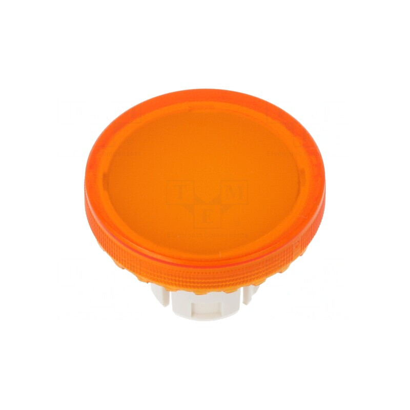 Lentilă Buton 22mm Portocalie Transparentă Plastic | Electronic-mag.ro | Componente Electronice