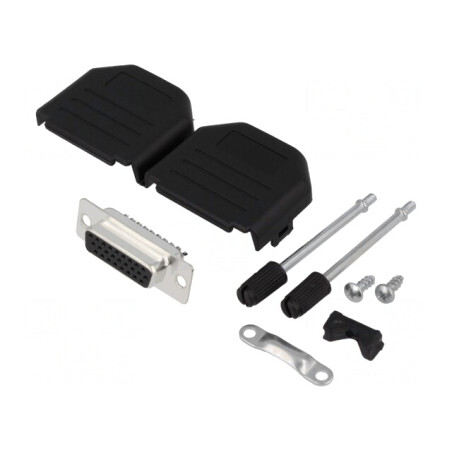 Kit mufă mamă D-Sub HD 26 pini pentru lipire pe cablu | Electronic-mag.ro | Componente Electronice