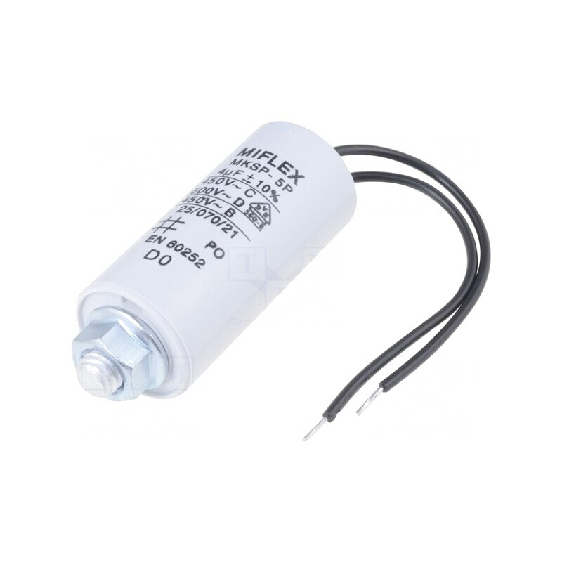 Condensator Motoare 4uF 450V 25x53mm | Electronic-mag.ro | Componente Electronice