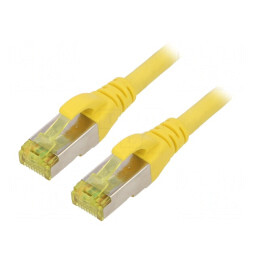 Patch Cord S/FTP Cat6a Cupru LSZH Galben 2m