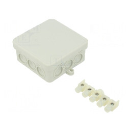 Cutie de Conexiuni Polietilenă 85x85x40mm | Electronic-mag.ro | Componente Electronice