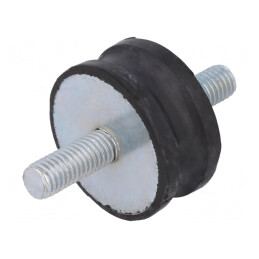 Atenuator Vibrații M8 Ø35mm Guma 15mm | Electronic-mag.ro | Componente Electronice