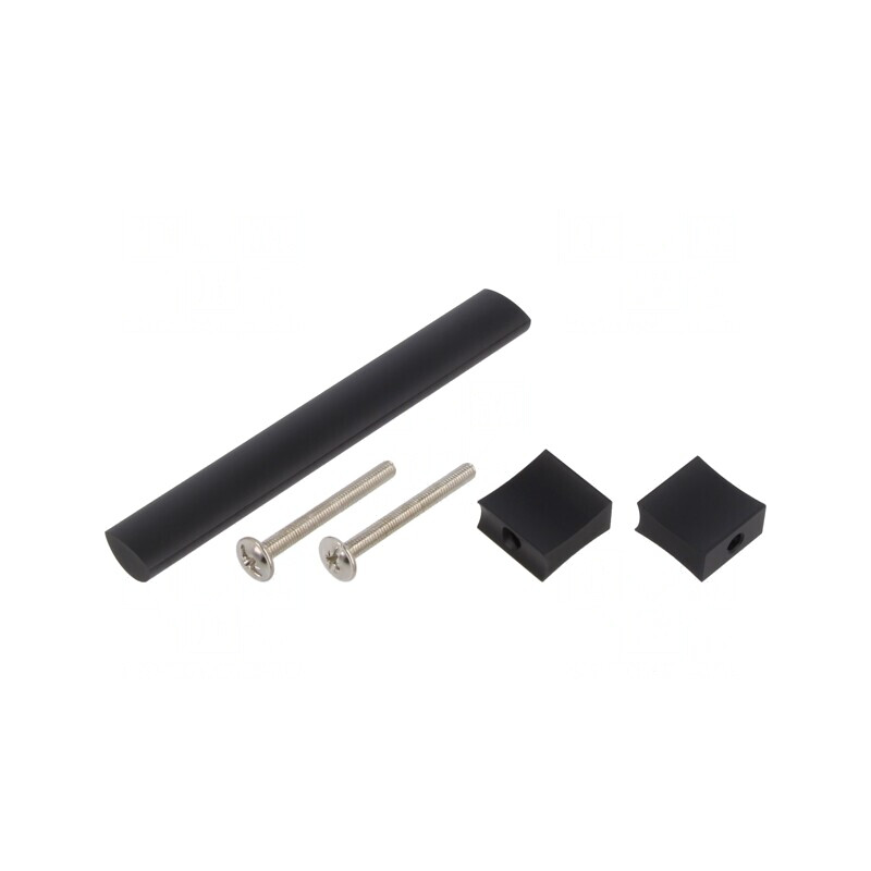 Manetă Aluminiu Negru Mat 30,5mm x 116mm x 15,5mm | Electronic-mag.ro | Componente Electronice