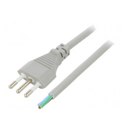 Cablu Electric PVC Gri 3x1mm² 1.8m 10A | Electronic-mag.ro | Componente Electronice