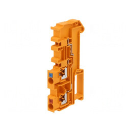 Conector Îmbinare Șine 0,2-4mm2 2 Borne Portocaliu | Electronic-mag.ro | Componente Electronice