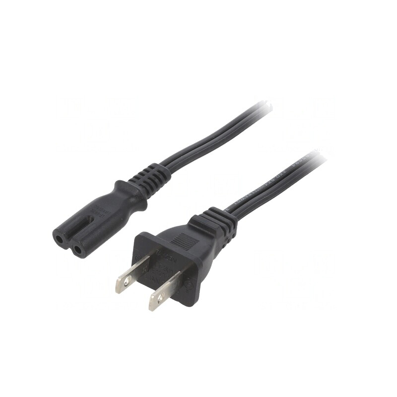 Cablu Alimentare IEC C7 la NEMA 1-15 3m Negru | Electronic-mag.ro | Componente Electronice Cablu Alimentare IEC C7 la NEMA 1-15 3m Negru | Electronic-mag.ro | Componente Electronice