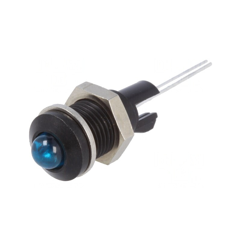 Lampă LED Convex Albastru 8mm pentru PCB Alamă | Electronic-mag.ro | Componente Electronice