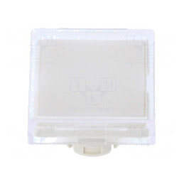 Lentilă Transparentă pentru Buton 22mm Plastic 18x18mm | Electronic-mag.ro | Componente Electronice