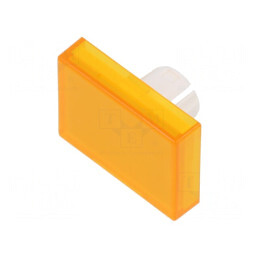 Lentilă Transparentă și Galbenă pentru Buton 22mm Plastic | Electronic-mag.ro | Componente Electronice