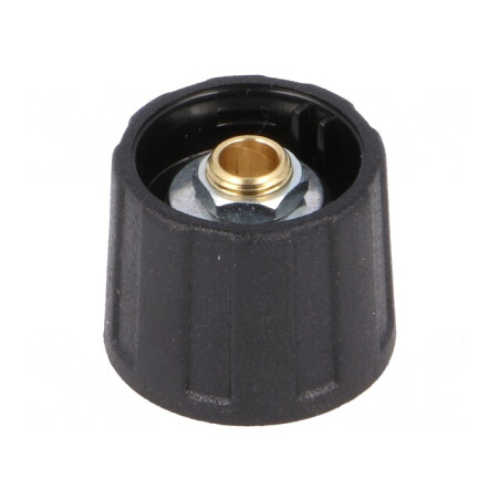 Buton Rotativ Negru ABS 6mm 20x15.5mm | Electronic-mag.ro | Componente Electronice