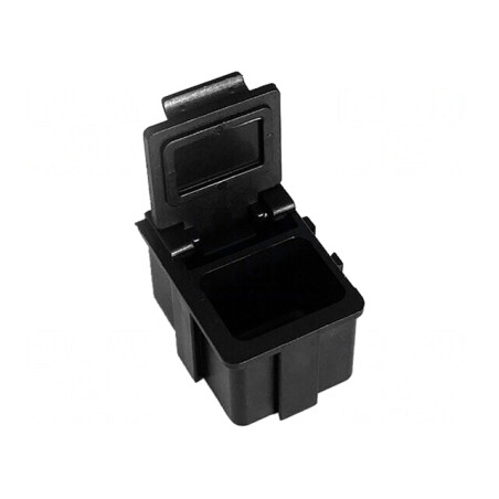 Suport ESD Negru cu Clapetă 16x12x15mm | Electronic-mag.ro | Componente Electronice