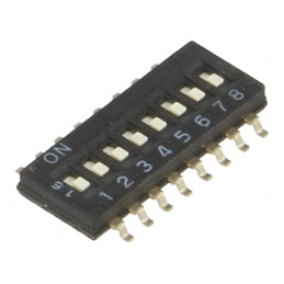 Comutator DIP-SWITCH 8 Secțiuni ON-OFF 24VDC | Electronic-mag.ro | Componente Electronice