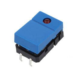Comutator Tastatură SPST-NO cu LED Albastru 24VDC | Electronic-mag.ro | Componente Electronice
